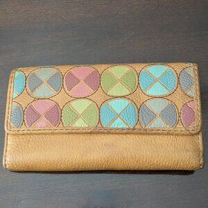 FOSSIL LONG LIVE VINTAGE  BROWN LEATHER WALLET/PURSE